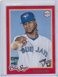 2022 Topps Archives Otto Lopez #122 RC Red 37/75 - Toronto Blue Jays - Picture 1 of 1