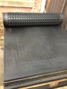 Rubber Stable Matting 185x115cm 25mm Horse Mats, Equine Flooring Hammer design - Picture 1 of 1