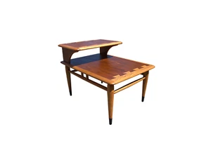Vintage Lane Acclaim Walnut Side Table-Mid-Century Modern - Picture 1 of 4