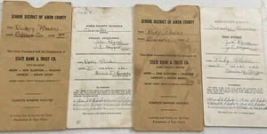 Aiken County Schools (Clearwater School) Beech Island, SC 1960s Report Cards (2) - Picture 1 of 6
