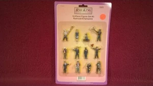 MTH 30-11044 O-SCALE 12-PIECE FIGURE SET #3 - RAILROAD EMPLOYEES - NIP - Picture 1 of 5