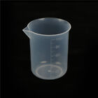 2pcs 100mL Clear Plastic Graduated Measuring Cup Jug Beaker Lab Tool D_YB