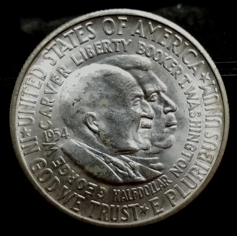 1954-S Washington/Carver 50c. Commemorative Half Dollar Uncirculated Cover