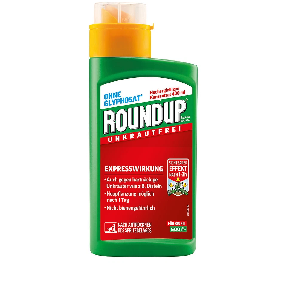 Roundup Unkrautfrei Express Konzentrat 400ml - 32860 - ohne Glyphosat - Bild 1 von 1