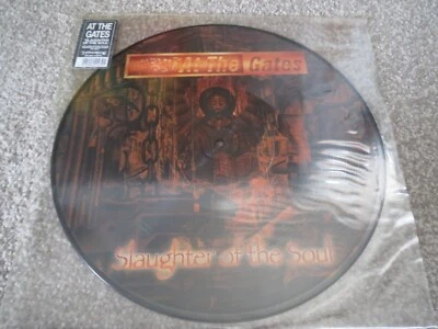 AT THE GATES -SLAUGHTER OF THE SOUL- AWESOME RARE PRESS LP VINYL PICTURE DISC NM - Image 1 of 4