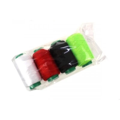 4 Bobines Fil à Coudre 60 Mètres Polyester Couture Mercerie Multicolores - Photo 1/4