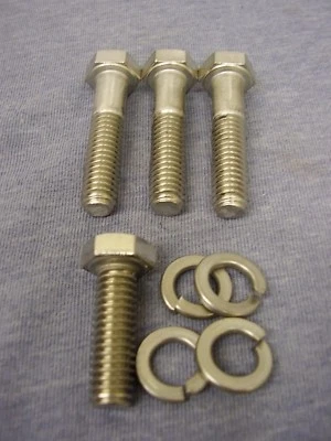 Ford Essex V6 STAINLESS STEEL Alternator Bracket Hex Bolts & Washers - Image 1 of 4