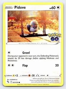 Tarjeta común Pokemon GO Pidove 061/078 - casi nueva - Imagen 1 de 2