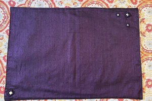 Pier 1 Imports Purple 53% Silk Fabric Placemats 13x19 Set of 20 Never Used - Picture 1 of 5