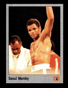 1991 ALL WORLD BOXING #104 Saoul Mamby - Picture 1 of 2