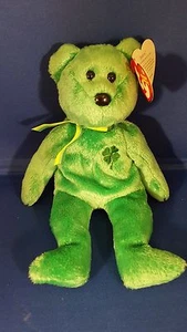 Ty Beanie Baby 10 anni DUBLINO l'orso irlandese ottime condizioni RITIRATO 2002 - Foto 1 di 3