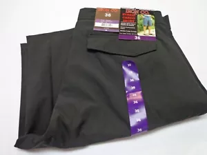 Iron Co Stretch Performance Hybrid Cargo Shorts Black Soot Size 36 - Picture 1 of 8