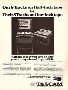 De colección Años 70 TASCAM SERIE 70 8 PISTAS REVISTA ANUNCIO IMPRESO Cinta Analógica Carrete Cubierta Pinup - Imagen 1 de 1