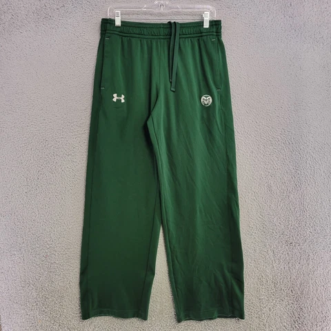 Colorado State Rams Sweatpants Men L Large Green Under Armour Drawstring Pockets Cover