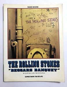 THE ROLLING STONES MENDIGOS BANQUETE BANDA PARTITURA JAPÓN GUITARRA TAB - Imagen 1 de 4