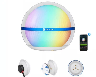 Olight Sphere Ambient Light with App Control, 360° Lighting, 75L, RGB LEDs, IP56