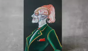 Llanowar Gentlemen VI, Altered Satirical Fan Art MTG - Picture 1 of 3