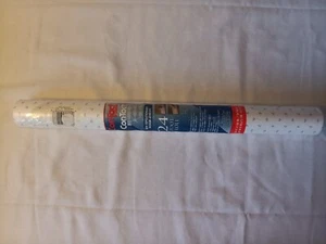 Contact Paper Vintage Roll 2001 White Pink Rose Bud Repositionable Adhesive USA - Picture 1 of 7
