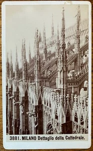 CdV Albumen Photo BY GIACOMO BROGI Milan Milano Italy Cathedral - View of Spires - Picture 1 of 2