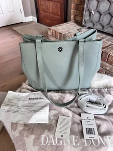Dagne and Dover Allyn Tote - small, sea mist, 11x12x6 - Picture 1 of 7
