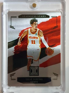 2020 Impeccable Trae Young #15 STAINLESS STARS /99 - Ready to Grade - Picture 1 of 3