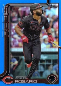 2025 Topps Series 1 - Blue Holo #116 Amed Rosario / Cincinnati Reds - 125/150 - Picture 1 of 2