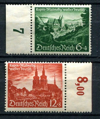 German Reich WW II : Eupen and Malmedy set from 1940 - mint - Image 1 of 2