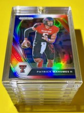 Patrick Mahomes RED WHITE & BLUE REFRACTOR PANINI PRIZM DRAFT PICKS - Mint!