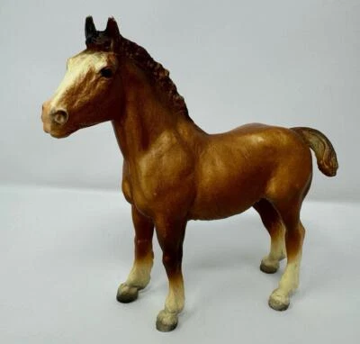 Breyer Horse Clydesdale Foal 84 Hess 70s Vintage Matte Chestnut Traditional - Image 1 of 4