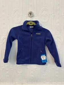 NEW Columbia Youth Girls Benton Springs Fleece Blue XS X-Small - Picture 1 of 3