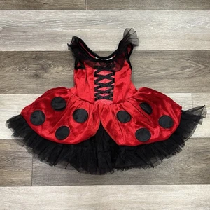 Fairy Dust Ladybug Costume Toddler Sz 2T Tulle Tutu Halloween One Piece Dress - Picture 1 of 10