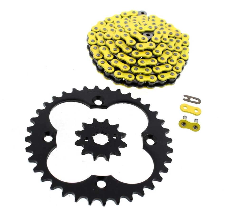 2008 Honda Sportrax 300EX TRX300EX без уплотнительное кольцо желтая цепь черная звездочка 12/36 - Изображение 1 из 1