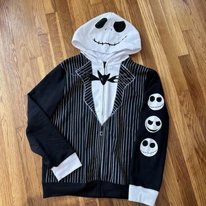 Disney Jack Skellington schwarz-weiße Jungen Kapuzenjacke Gr. XXL (18-20) Neu mit Etikett - Bild 1 von 11