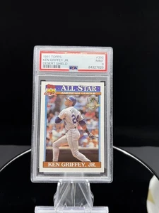 1991 Topps Ken Griffey Jr. Desert Shield All-Star League Leaders #392 PSA 9 - Picture 1 of 2