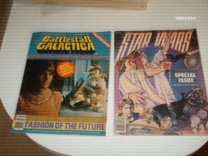 Star Wars Ausgabe 9 & Battlestar Galactica Ausgabe 2 Poster Magazin Ausgabe - Bild 1 von 3
