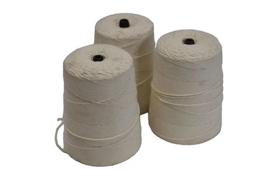 8/16 Ply Poly Cotton Twine String Cones Lot of 3 2lb Each Craft Macrame Weaving - Image 1 of 4