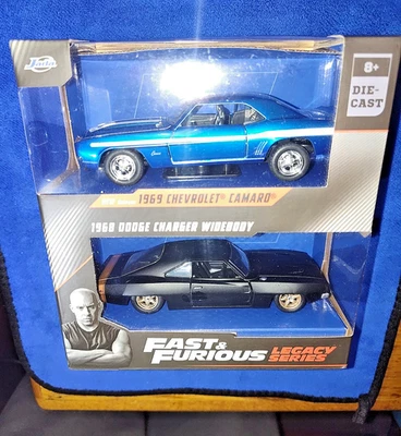 jada fast and furious 1/32 legacy 系列 2016 福特野马 GT & Doms 普利茅斯... — 第 1/4 张图片