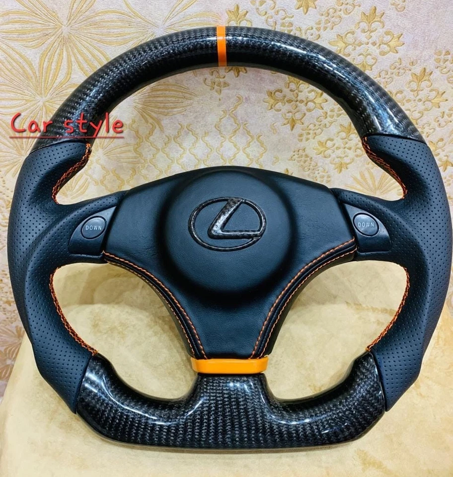 LEXUS VOLANTE DE FIBRA DE CARBONO REAL PARA LEXUS SC300,400 IS300 IS200 '' Foto 1 de 4