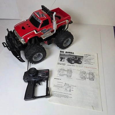 Nikko Big Bubba 1/14 RC Monster Truck Red w/ Remote & Manual Untested As Is - Image 1 of 4