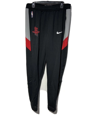 Nike Rare NBA Houston Rockets ENGINEERED Dri Warm Up Therma Flex Pants Sz L-Tall Cover