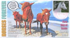 COVERSCAPE computer generated “Horses” Forever 2024 U/O FDC - Picture 1 of 2