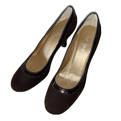 ME TOO 舒适 Reza 棕色绒面革高跟鞋 - 9 码 — 第 1/4 张图片