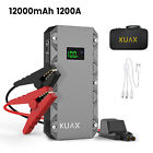 Produktbild - KUAX Starthilfe Powerbank 12000mAh 1200A 12V Auto Jump Starter Ladegerät Booster