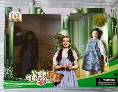 "Figuras de 8"" Mego El Mago de Oz edición limitada Dorothy y bruja malvada 2445/10000" Foto 1 de 4