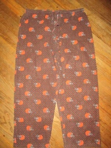 CLEVELAND BROWNS FLANNEL PAJAMA PANTS vtg Diamond Stripe Plaid Helmet Logo XL - Picture 1 of 4