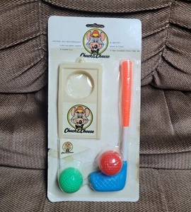 RAR!!!! Vintage 1991 Showbiz Pizza Chuck E Cheese Kinder Spielzeug Golf Set 1/1 - Bild 1 von 6
