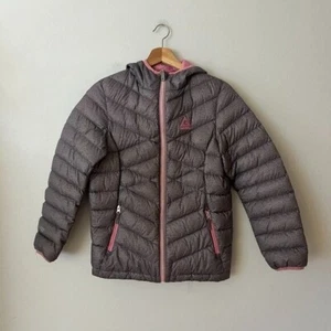 Gerry Lightweight Down Puffer Jacket Gray Girl's Size L-14/16 - Picture 1 of 6