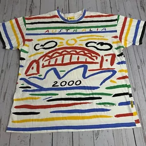 Vintage Ken Done Australia Art Graphic T Shirt 2000 Sydney Opera House Mens M - Picture 1 of 11