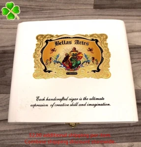 Bellas Artes Figurado Empty Wood Cigar Box 9" x 8" x 1.75" - Picture 1 of 9