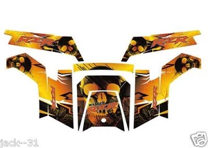 Racing vinyl WRAP QUAD POLARIS RZR Razor 900 XP 900X SKULL RANGER 2011 - 2014 - Picture 1 of 1
